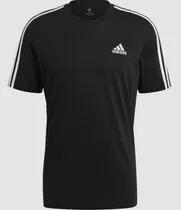 Remera adidas Original Algodon Negra Hombre Talle M Usada