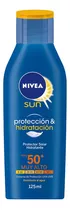 Protector Solar Nivea Sun Protección & Hidratación Fps 50+ Muy Alto 125ml