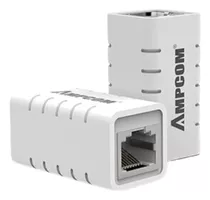 Rj45 Adaptador Conector Emenda Cat7/6/5e Ethernet Lan Ampcom