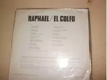 Disco De Pasta Lp Vinilo Raphael El Golfo