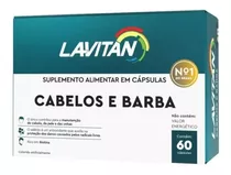 Lavitan Mais Hair Men 60caps Queda Intensa (cabelos E Barba)