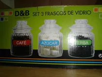 Set Yerba Mate Café Frascos   Adorno Vitrina  Jer