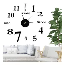 Reloj Pared Decorativo Moderno 3d Adhesivo Sala Cocina