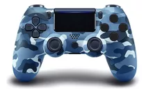 Controle Joystick Sem Fio Genérica Camuflado Wireless Azul