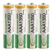 Pila Recargable Bateria Aaa 1.2vol 1350mah, Marca Bty Nuevas