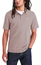 Polera Hombre Polo Rib Collar Slim Fit Gris Dockers