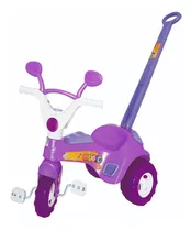 Triciclo Velotrol Baby Music C/ Haste E Som- Roxo - Cotiplás