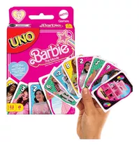  Jogo Uno Barbie Original Cartas Uno Personalizado Rosa