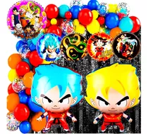 50 Art Dragon Ball Z Globo Goku Vegeta Cumpleaños 