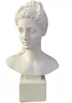 Imagem Busto Mulher Romana Prosérpina 30cm Estátua Gesso Cru