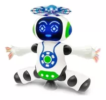 Robo Dançarino Brinquedo Musical Emite Luzes Gira 360 Dança