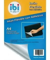 Iman En Plancha Autoadeshivo A4 Flexible X 10 Hojas