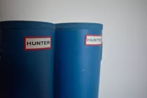Botas De Lluvia Hunter Originales Azules Usadas Buen Estado