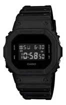 Reloj De Pulsera Casio G-shock Dw5600 De Cuerpo Color Negro, Digital, Fondo Negro, Con Correa De Resina Color Negro, Dial Gris, Minutero/segundero Gris, Bisel Color Negro, Luz Azul Verde Y Hebilla Sim