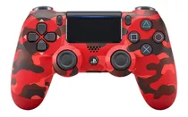 Controle Joystick Sem Fio Genérica Camuflado Wireless Vermelho