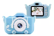 Câmera Infantil Criança Digital Fotográfica Fotografa Filma Cor Azul