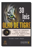 Livro 30 Leis Do Olho De Tigrexconceitos Poderosos Para Alcançar A Plenitude Profissional E Pessoal, De Pavani Júnior, Orlando. Editora Ser Mais, Capa Mole Em Português, 2015