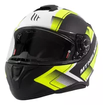 Casco De Moto Mt Helmets Targo Ivy D3 Amarillo Fluor Mate