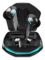 Fone De Ouvido In-ear Gamer Sem Fio Lenovo Bluetooth Gm2 Pro Preto Com Luz Led