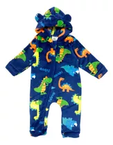 Macacão Pelúcia Fleece Bebe Infantil Zíper Quentinho P/ Frio