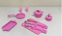 Set Accesorios Cocina Rosa Barbie