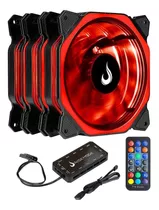 Kit Cooler 6 Fan Rgb 12v Rise Mode Aura 120mm + Controladora