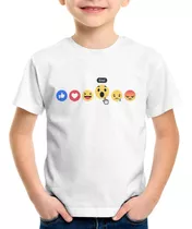 Camiseta Infantil Reações Facebook Eita! Camisa