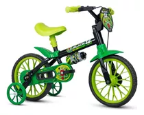 Bicicleta Infantil Nathor Black Aro 12 Preta Com Rodinhas