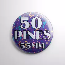 Pin Personalizado 55mm, Pack 50u P/ Evento, Souvenir, Egreso