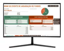 Planilha Excel Orçamento Do Evento De Angariação De Fundo