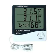 Reloj Termohigrometro Digital Sonda Temperatura Humedad Htc2