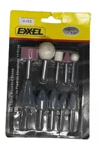 Juego De Puntas De Piedras P/taladro 10pcs Exxel 