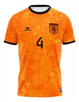 Camisa Van Dijk Holanda Adulto E Infantil