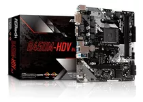 Placa Mae Amd Am4 B450 2xddr4 Hdmi/dvi/vga B450m-hdv Asrock Cor Preto