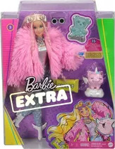 Muñeca Barbie Extra  Abrigo Rosa  Mattel / Accesorios