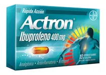 Actron 400 Mg X 10 Cápsulas - Ibuprofeno Bayer®