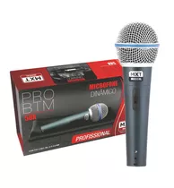 Microfone Dinâmico Com Fio Profissional, Btm-58a,