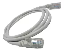 Kit 10x Cabo Rede Patch Cord Cat5e 2,5m Gigabit Branco Rj45