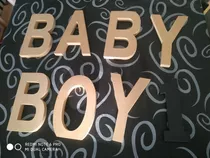 Letras Baby Boy 1 De 20 Cm Alto, 13 Ancho Aprox Y 18 Mm Espe
