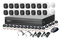 Cctv Kit Profesional Dahua Dvr 16ch + 16 Cam 720p Tienda9cl