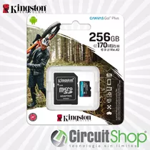 Micro Sd 256gb 170 Mb/s Kingston Canvas Go Plus Circuit Shop