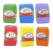 Kit 6 Massas De Biscuit Jl 90 Gramas Cores Quentes E Frias