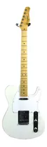 Guitarra Elétrica Tagima Tw Series Tw-55 De  Tília Pearl White Com Diapasão De Bordo