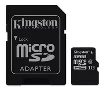 Memoria Micro Sd Kingston De 32 Gb Clase 10 Con Adaptador