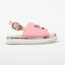 Sandalia Faja Ancha Bordada Unicornio Pu Base 3.5 Cm