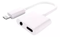 Adaptador Divisor Compatible iPhone (carga + Audio  3.5mm) 