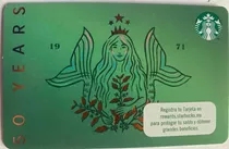 Tarjeta Starbucks 50 Aniversario Nueva Edición Limitada