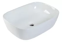 Lavabo Ovalin De Cerámica Blanco Para Baño Modelo Tailandia Acabado Alto Brillo