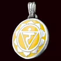 Dije Tercer Chakra Manipura En Plata 5 Gr 2 Cm Art 1126 