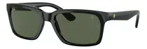 Ray-ban Rb4393-m F650/71 56 Ferrari Line Color Black Color Black Color Black Bod Color Black Lente Color Verde Diseño Rectangular